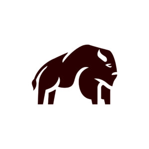 Brown American Buffalo Logo