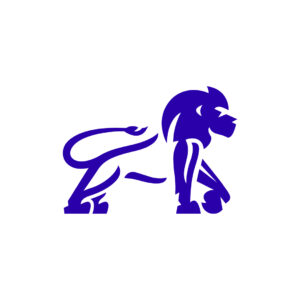 Dominant Blue Lion Logo