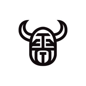Horns Viking Logo Viking Head Logo