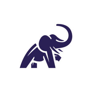 Dark Blue Elephant Logo