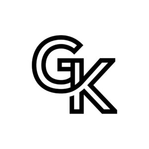 Letters GK Logo KG Logo