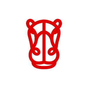 Red Hippopotamus Logo
