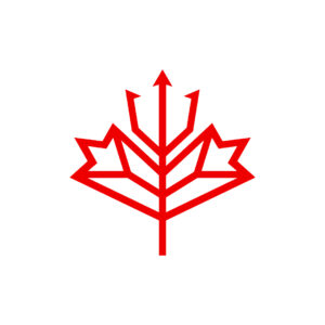 Triple Spear Maple Leaf Logo